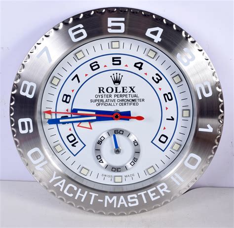 rolex wall clock australia|rolex yacht master wall clock.